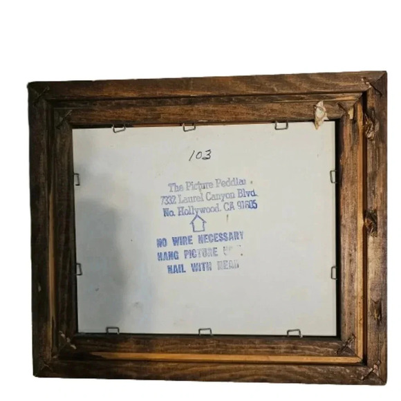 R. Hendrickson Framed Vintage Sepia Print  approximate 5"x6.5" - Picture 3 of 4